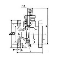 X43W國標(biāo)旋塞閥產(chǎn)品外形及結(jié)構(gòu)尺寸示意圖 X43W國標(biāo)旋塞閥產(chǎn)品外形及結(jié)構(gòu)尺寸示意圖