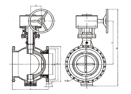 偏心半球閥結(jié)構(gòu)圖 偏心半球閥結(jié)構(gòu)圖