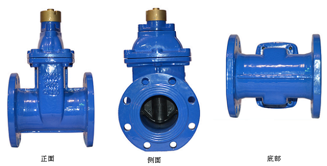 加密軟密封閘閥三視圖 加密軟密封閘閥三視圖